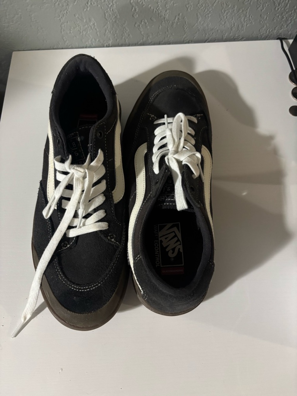 Vans Black and White Old Skool Low-Top Sneakers